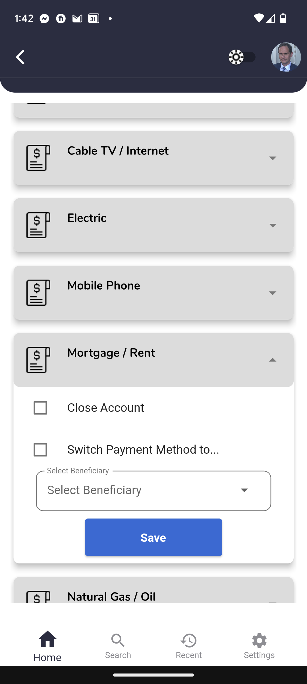 Manage Auto Pay